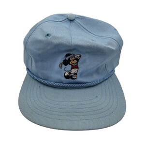 Vintage 1980s Walt Disney World Mickey Mouse light blue golf hat Light Blue